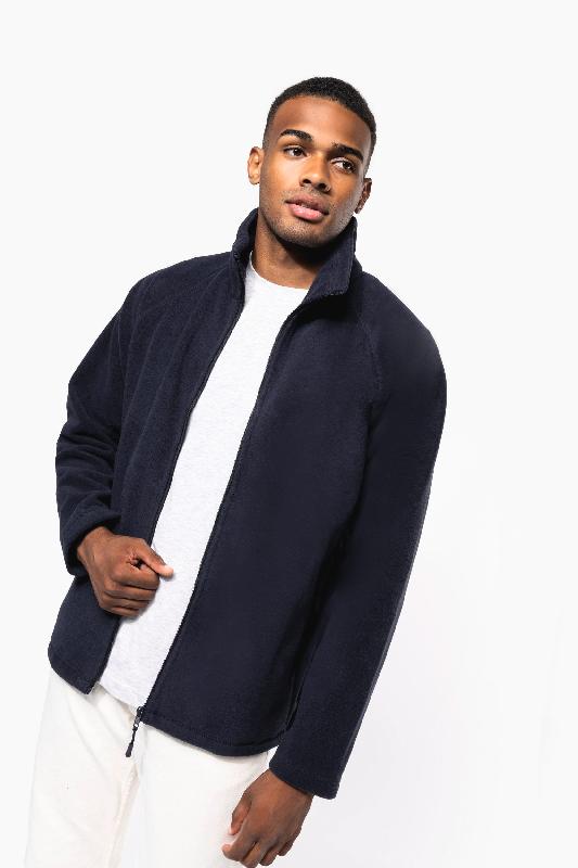 Veste micropolaire zippée manches raglan homme -  Réf: K917_0