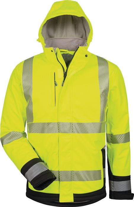 Veste softshell de signalisation Melvin taille L jaune/noir 100 % PES ELYSEE_0