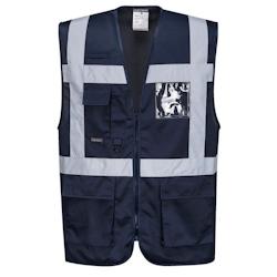 Portwest - Gilet de sécurité EXECUTIVE IONA HV Bleu Marine Taille M - M bleu 5036108214372_0