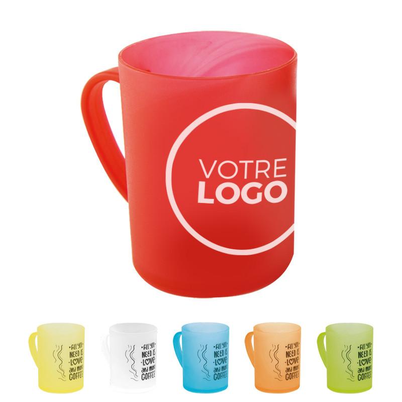Mug réutilisable Gerald 25 cl givré - Mugs et tasses publicitaires_0
