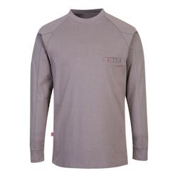 Portwest - Sweat-shirt à col rond antistatique Gris Taille 3XL - XXXL gris 5036108334674_0