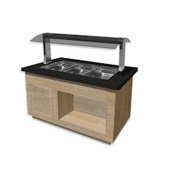 Saro Buffet chauffant modèle PREMIUM LINE SB-H 130 CHÊNE - ShopDesChefs - 366-2600_0