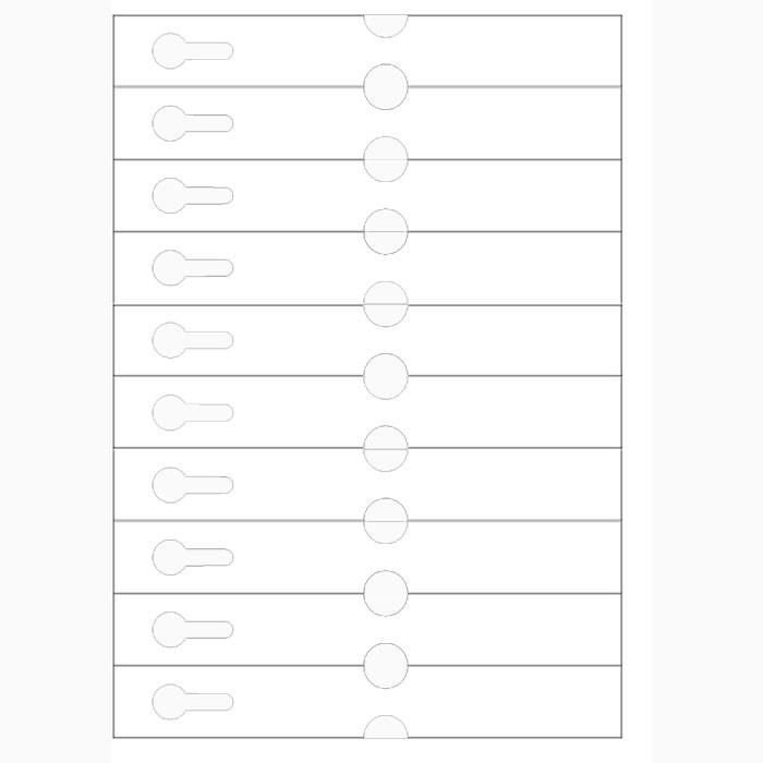 Etiquettes à boucle pour imprimante laser - 297 x 25 mm, 175µ, 2 cm_0