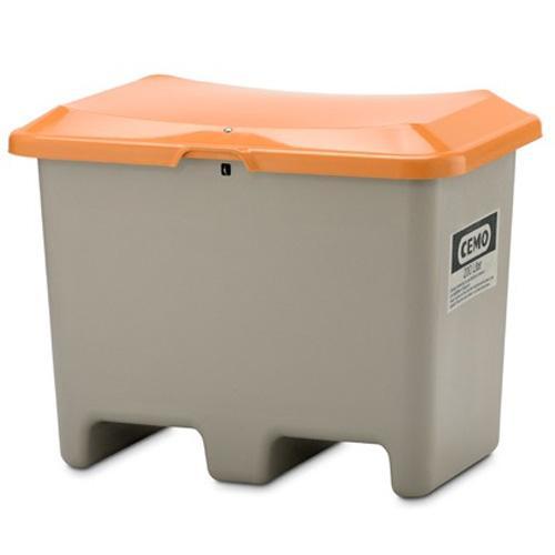 Bac à sel PFV PLUS3 200 litres avec passage de fourches - Pour sable, sel, granulats, absorbant - CEMO - 10567_0