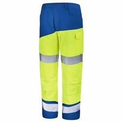 Cepovett - Pantalon avec poches genoux Fluo SAFE XP Jaune / Bleu Taille S - S 3603624496036_0