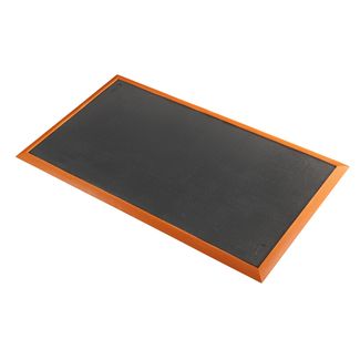 Tapis de sécurité Spécialités industrielles - Sorb Stance? 580 Notrax tapis caoutchouc pour poste de travail Noir/Orange_0