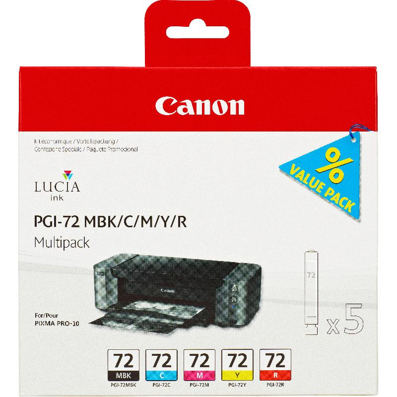 Canon Multipack de cartouches d'encre PGI-72 MBK/C/M/Y/R 5_0