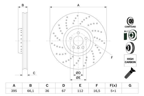 DISQUE DE FREIN BOSCH 0986479F64_0