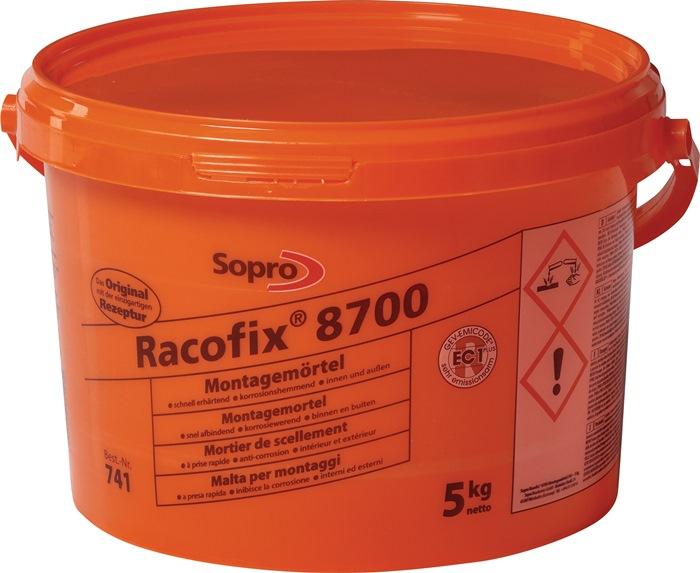 Mortier de scellement Racofix® 8700 1:3 séparat. Pièce (eau/mortier) 5 kg 5 kg seau SOPRO_0