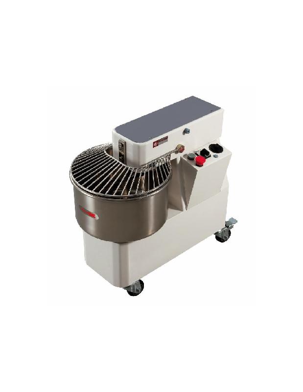 Pétrin à spirale Pizza Group 53 litres - cuve et tête fixe - 230V / 1500W_0