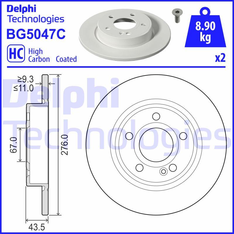 DISQUE DE FREIN DELPHI BG5047C_0