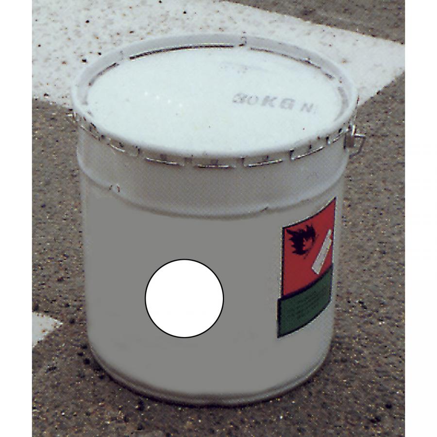 Peinture pour route blanche homologuée 1 million de passages de roues - Pot de 25 kg - Réf PEINTB25_0