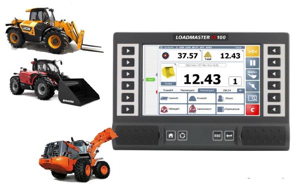 Système de pesage homologable sur chariot élévateur, télescopique et chargeuse avec Un pesage précis de la charge en dynamique ou statique_0