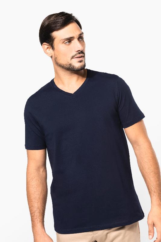 T-shirt Supima col V manches courtes homme -  Réf: PK304_0