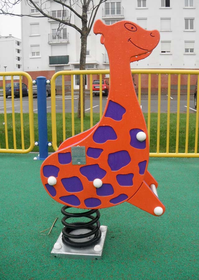 Jeu sur ressort Coulong La Grande Girafe - Ref : 1026P/SB - 1 place - Tranche d'âge : 4-12 ans_0