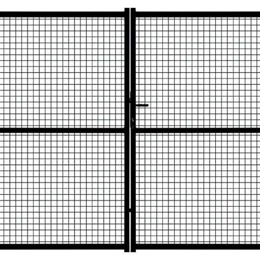 Portail battant - portillon eco c - cadre 35x35, grillage maille 50x50_0