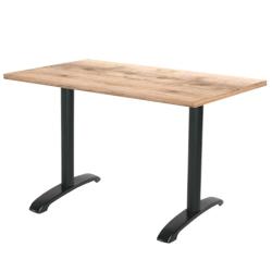 Restootab - Table 160x80cm - modèle Bazila tanin naturel - marron fonte 3701665200138_0