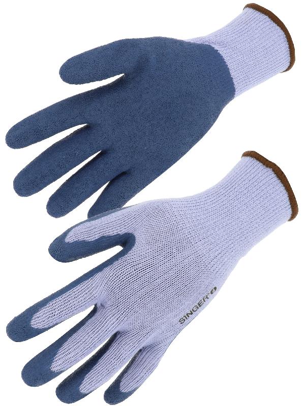 Gants polyester paume enduite latex jauge 10 - Tailles : Taille 9_0