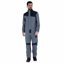 Lafont - Pantalon de travail avec poches genoux MUFFLER Gris / Gris Foncé Taille S - S gris 3609705763622_0