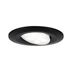 Paulmann Spot encastré LED Calla  orientable IP65 rond 90mm 30°  6W 500lm 230V  4000K Noir mat 92461 - noir 92461_0