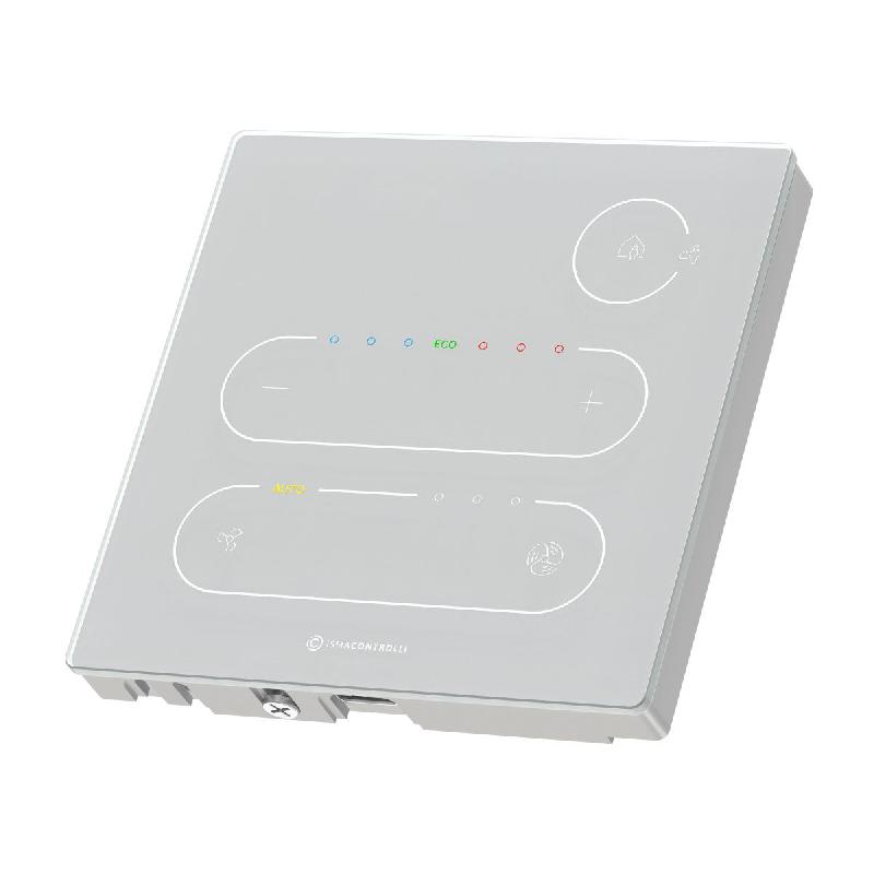 Thermostat d'ambiance Touch Point Modbus ou BACnet et capteurs de T° - CO2 - Humidité - Blanc_0