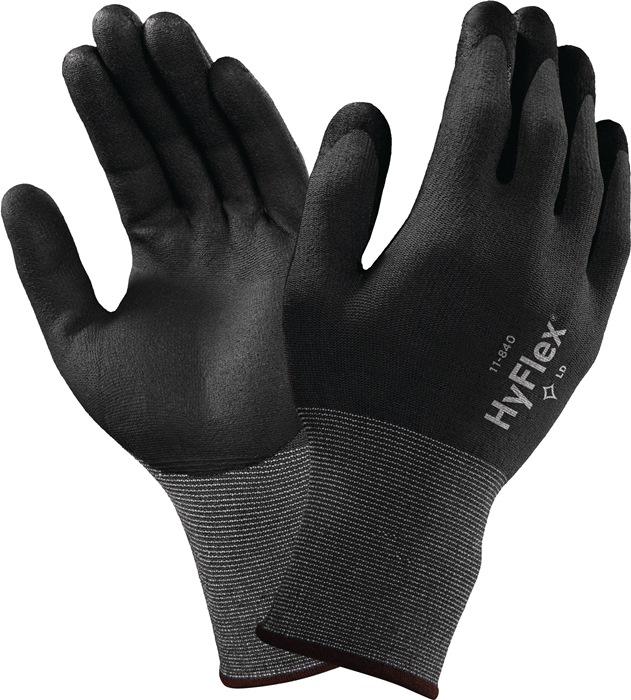 Gant HyFlex® 11-840 taille 10 noir/gris EN 388 catégorie EPI II nylon-spandex avec mousse nitrile ANSELL_0