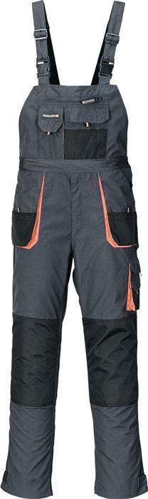 Pantalon pour hommes taille 50 gris foncé/noir/orange 65 % PES / 35 % coton TERRATREND_0