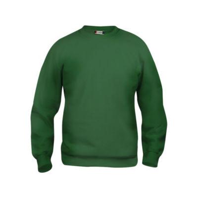 CLIQUE Sweat basic col rd Vert Bouteille XL_0