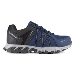 Reebok - Chaussures de sécurité basses bleue marine et noir en microfibre et cuir embout aluminium TRAIL GRIP S1P SRC Bleu marine Taille 39 - 39 ble_0