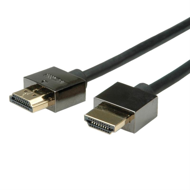 ROLINE Câble Notebook HDMI High Speed avec Ethernet, noir, 1 m_0