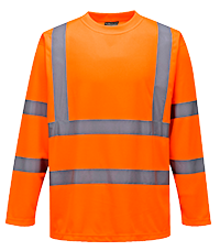 T-shirt hivis manche longue orange s178, 3xl_0
