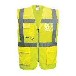 Portwest - Gilet de sécurité en maille aéré et léger spécial été EXECUTIVE MADRID HV Jaune Taille 4XL - XXXXL jaune 5036108296910_0