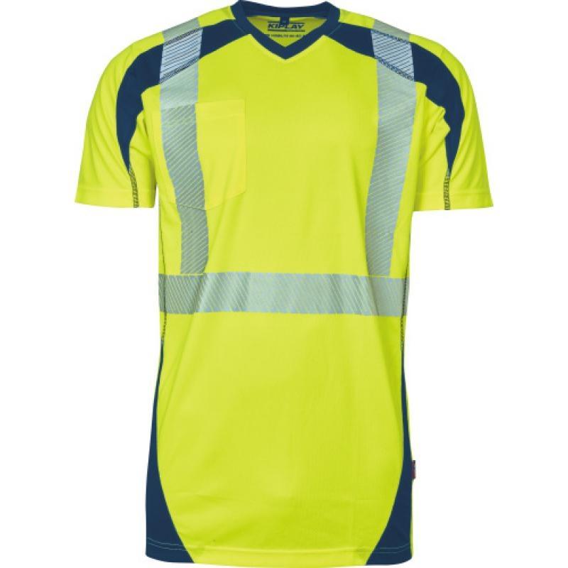 T-shirt hv toner jaune fluo xxl_0