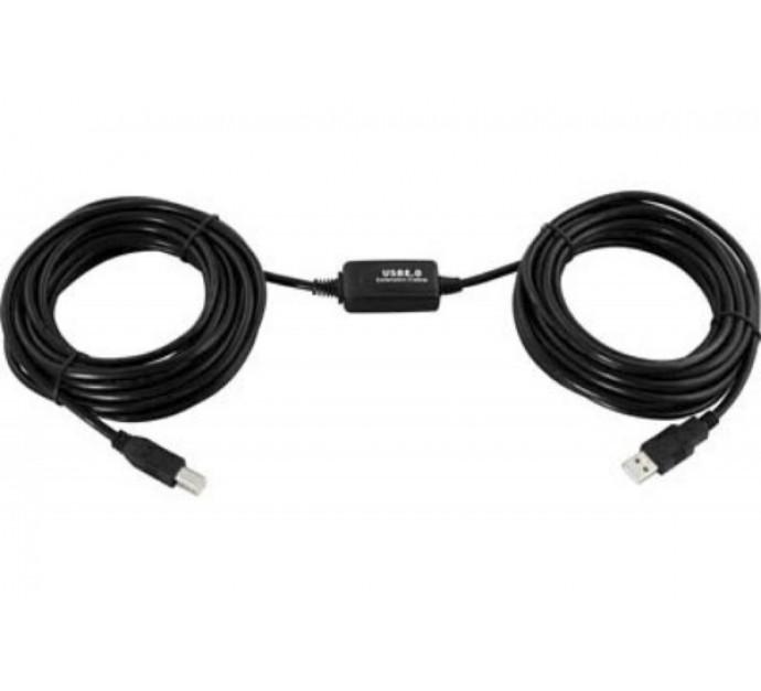 Connectique Câble USB type A/B 5m (compatible USB1.1 et 2.0