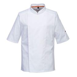 Portwest - Veste de cuisine manches courtes en tissu aéré Blanc Taille L - L blanc 5036108323517_0