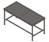 Table de dessouvidage inox - 18150 - 2 plateaux perforés amovibles - Dimensions 1838x838x900 mm_0