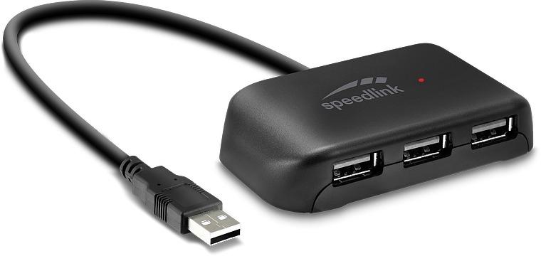 SPEEDLINK SL-140004-BK SNAPPY EVO HUB USB 4 PORTS USB 2.0 NOIR PASSIF_0