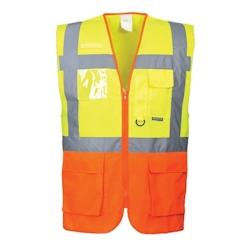 Portwest - Gilet de sécurité EXECUTIVE PRAGUE HV Jaune / Orange Taille M - M jaune 5036108153169_0