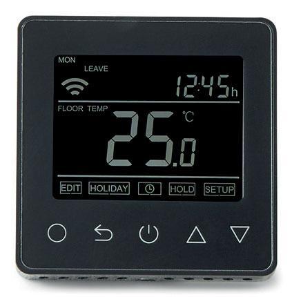 Thermostat Numérique Programmable Wi-Fi HC 90 Noir - HEATCOM - 53909001_0