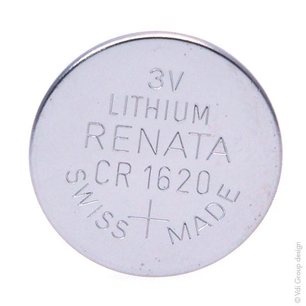 PILE BOUTON LITHIUM BLISTER CR1620 RENATA 3V 68MAH_0