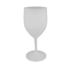 Verre à vin Givré translucide réutilisable en polypropylène PP 25/30 cl - gris plastique polypropylène 3770012862893_0