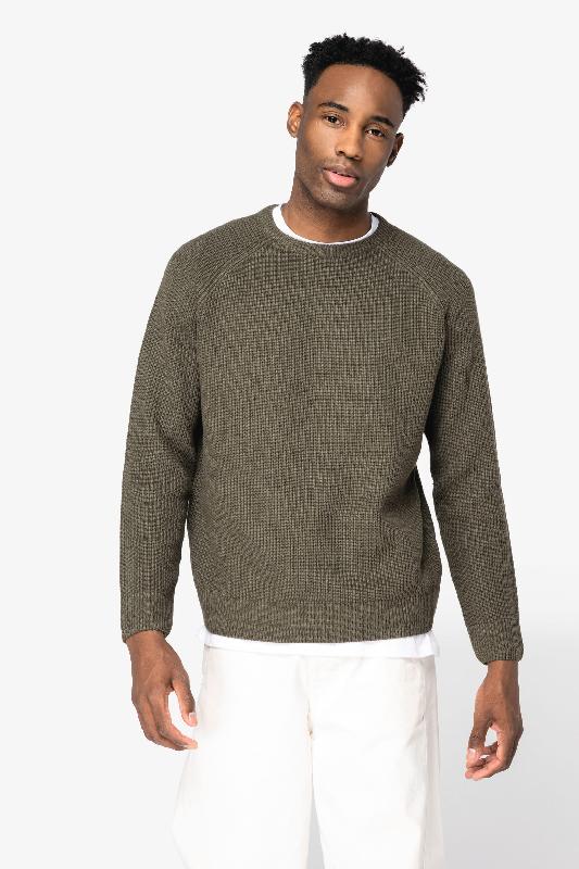 Pull écoresponsable à grosses mailles homme -  Réf: NS911_0