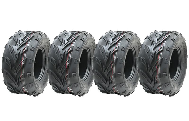 18x9.50-8 ATV quad pneus, remorque 18 950 8 pneus Dirt trail road legal, Set de 4._0