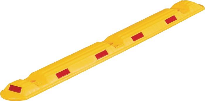 Bordure L1170xl150xH50mm polypropylène carbonate jaune avec bandes réfléchissantes rouges_0