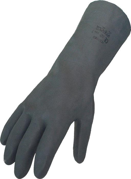 Gant de protection chimique taille 8 noire EN 388, EN 374 catégorie EPI III ASATEX_0