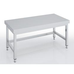 ERATOS Table De Soubassement Centrale Hauteur 600 - Profondeur 600 - Sans Etagere - 2400X600X600 - Livree Demontee MCSBD60-240 - Acier inoxydable 18/1_0