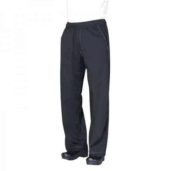 Pantalon baggy professionnel unisexe avec cool vent, noir (Taille: S (30