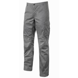 U-Power - Pantalon de travail gris Stretch et Slim BALTIC Gris Taille L - L gris 8033546361245_0