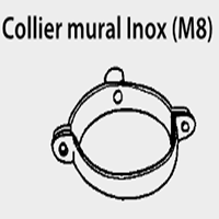 Collier mural ø 153 mm inox - SOVELOR-DANTHERM - AC139_0