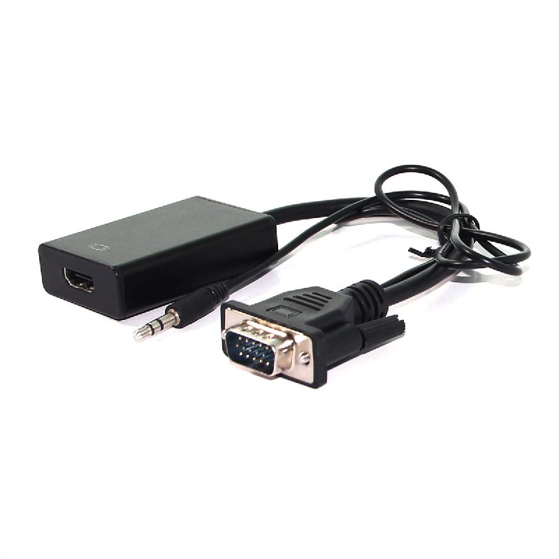 VALUE Adaptateur VGA+Audio vers HDMI, 0,15 m_0